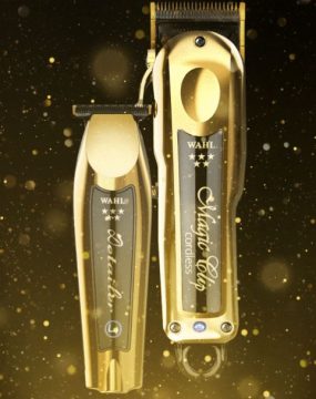 Wahl 5 Star Cordless Gold Magic Clipper + Wahl 5 Star Cordless Detailer Li Gold Trimmer